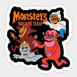 Monster Cereal Trick or Treat Sticker